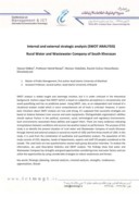 مقاله تحلیل استراتژیک درونی و بیرونی ( SWOT Analysis ) شرکت آب و فاضلاب روستایی خراسان جنوبی صفحه 1 