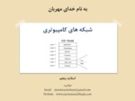 دانلود فایل پاورپوینت شبکه های کامپیوتری صفحه 1 