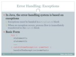 دانلود فایل پاورپوینت Exception Handling in Java صفحه 8 
