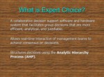 دانلود فایل پاورپوینت آشنایی با نرم افزار Expert Choice جهت تصمیم گیری های چند گزینه ایی صفحه 3 