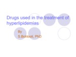 دانلود فایل پاورپوینت Drugs used in the treatment of hyperlipidemias صفحه 1 