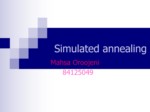 دانلود پاورپوینت Simulated annealing صفحه 1 