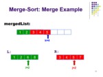 دانلود پاورپوینت MergeSort ارائه دو الگوریتم برای ادغام دو لیست مرتب صفحه 13 