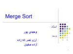 دانلود پاورپوینت MergeSort ارائه دو الگوریتم برای ادغام دو لیست مرتب صفحه 1 