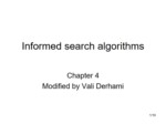 دانلود فایل پاورپوینت Informed search algorithms صفحه 1 