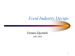 دانلود فایل پاورپوینت Food Industry Design صفحه 1 