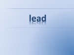 دانلود فایل پاورپوینت lead صفحه 2 