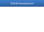 دانلود فایل پاورپوینت SCRUM Development صفحه 1 