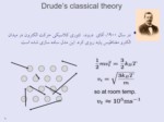 دانلود فایل پاورپوینت Drude’s classical theory صفحه 1 