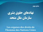 دانلود فایل پاورپوینت نهاد‌های مربوط به حقوق بشر در سازمان ملل متحد صفحه 13 