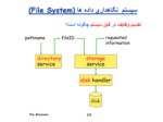 دانلود فایل پاورپوینت مروری اجمالی بر سیستم نگاهداری داده ها ( File System ) صفحه 5 