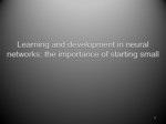 Learning and development in neural networks : the importance of starting small صفحه 1 