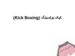 دانلود فایل پاورپوینت کیک بوکسینگ ( Kick Boxing ) صفحه 2 