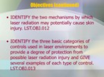 دانلود فایل پاورپوینت LASER SAFETY صفحه 6 