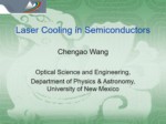 دانلود فایل پاورپوینت Laser Cooling in Semiconductors صفحه 1 