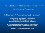 دانلود فایل پاورپوینت The Potential of Membrane Bioreactors for Wastewater Treatment صفحه 1 