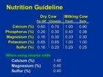 دانلود فایل پاورپوینت چالش های مهم استفاده از مکمل های مواد معدنی در تغذیه گاوهای شیری صفحه 8 