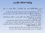 دانلود فایل پاورپوینت تحلیل صنعت خودروی ایران صفحه 2 