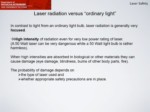 دانلود فایل پاورپوینت Laser radiation versus “ordinary light صفحه 1 