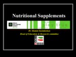 دانلود فایل پاورپوینت مکمل غذایی Nutritional Supplements صفحه 2 