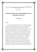 مقاله در مورد جامعه مدنی و نهادهای غیردولتی در ایران؛چالشها و راه کارها صفحه 3 